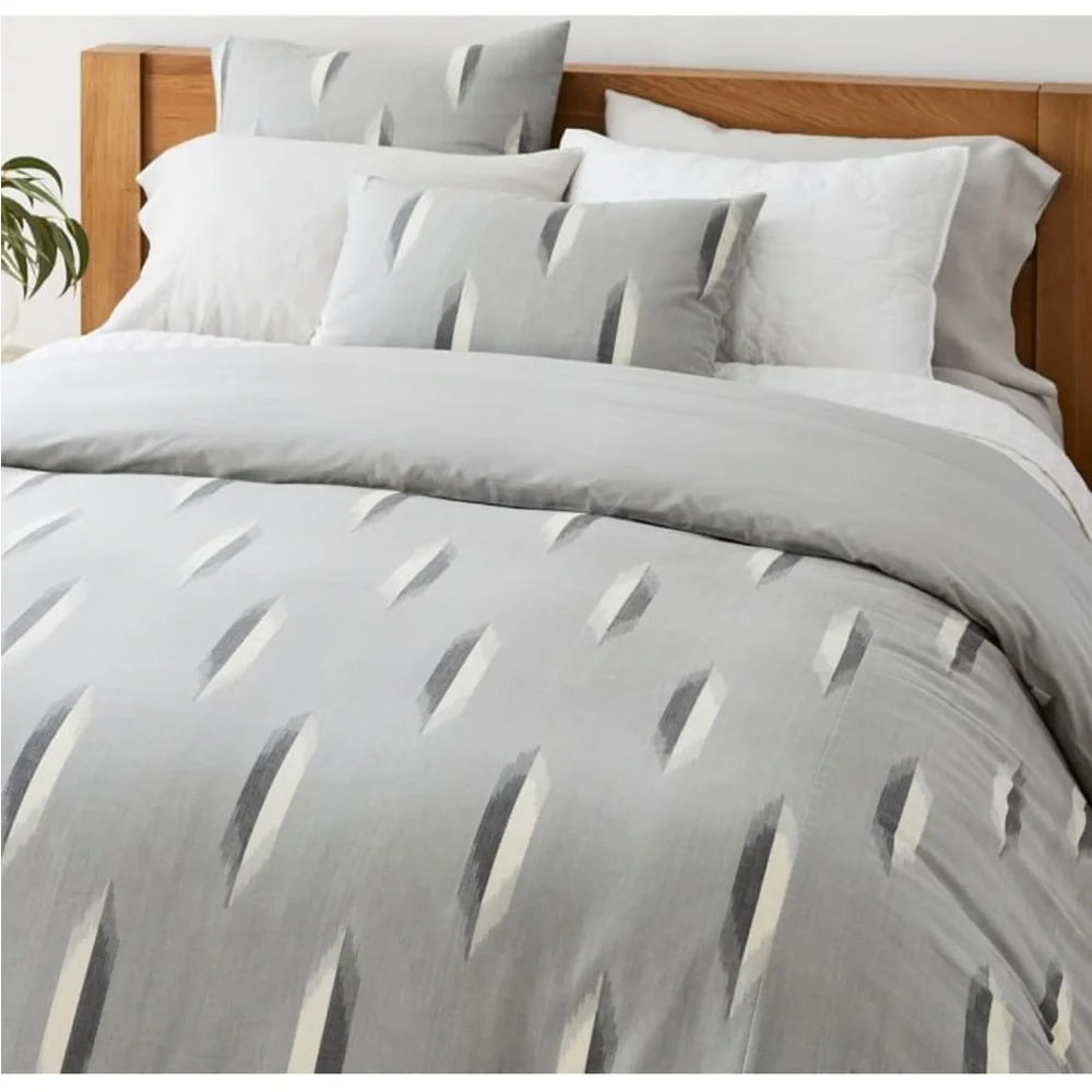 NWT - West Elm - Oval Ikat Sham (1 standard & 1 euro size included)